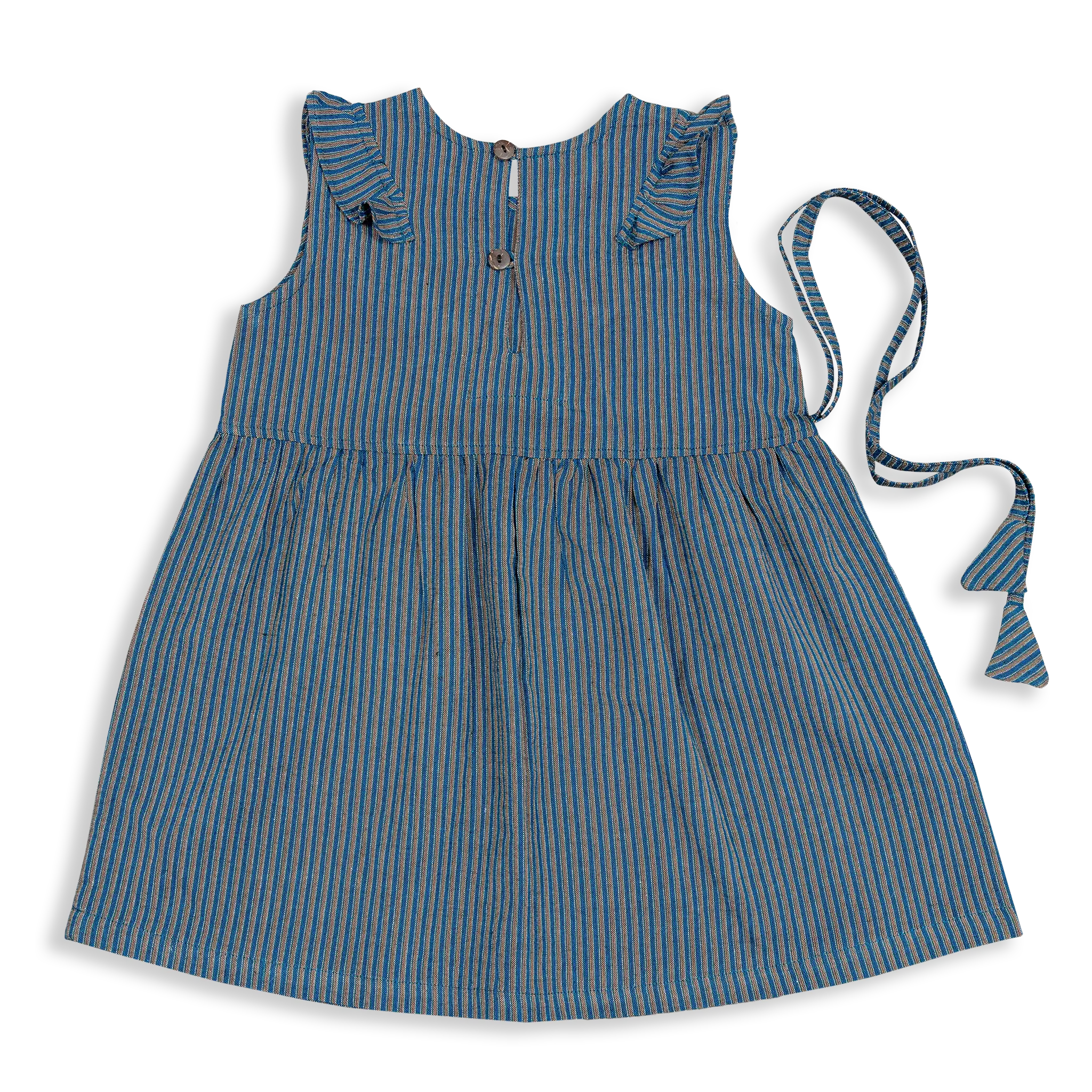 Add some whimsy to your child's closet with the Guras Summer Girl Dress by Kokroma. Crafted from 100% cotton, this dress is both lightweight and sleeveless, making it perfect for warm weather