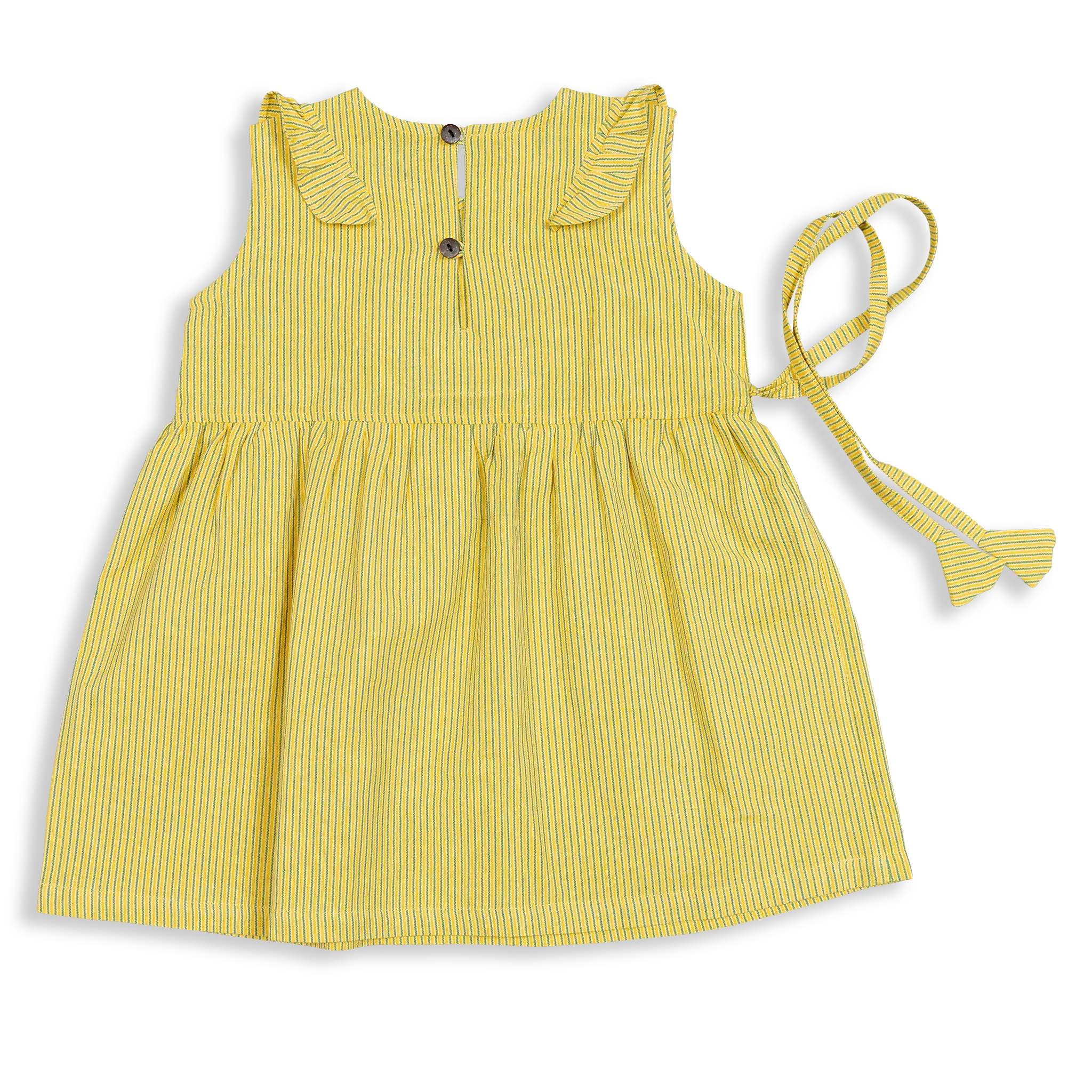 Add some whimsy to your child's closet with the Guras Summer Girl Dress by Kokroma. Crafted from 100% cotton, this dress is both lightweight and sleeveless, making it perfect for warm weather