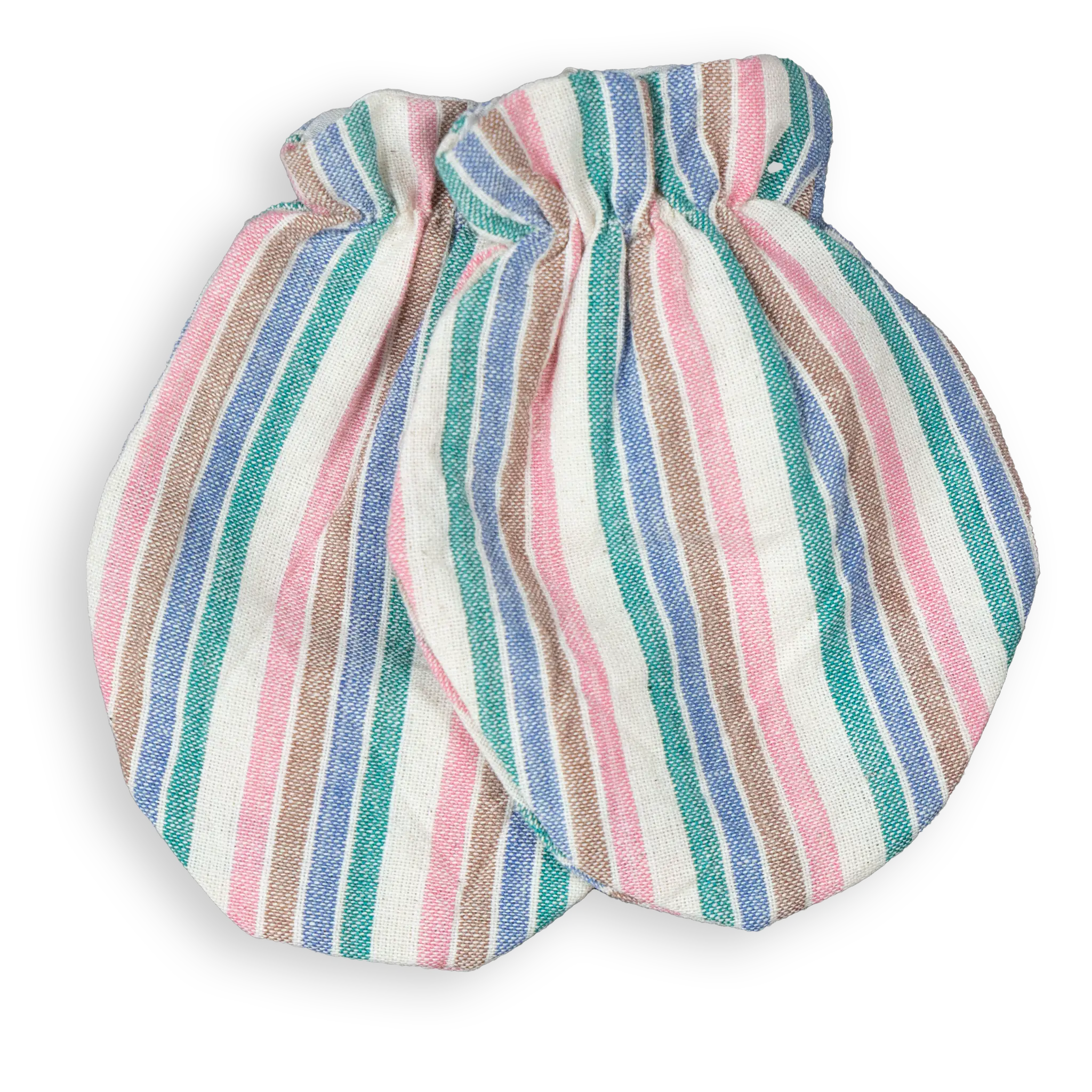 Kokroma Anti-Scratch Mittens are available with colourful patterns made with 100% soft cotton. Recommended for infants 0-6 months old.