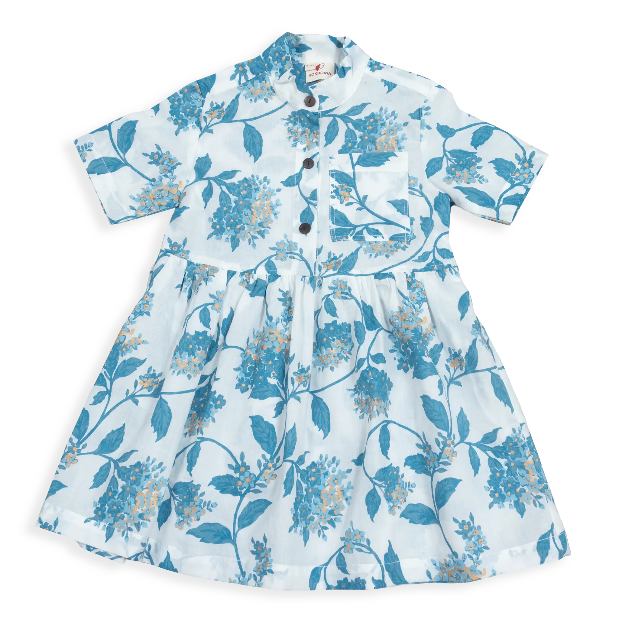 Kokroma Petal Princess Shirt Cotton Dress (1.5-5 Years)