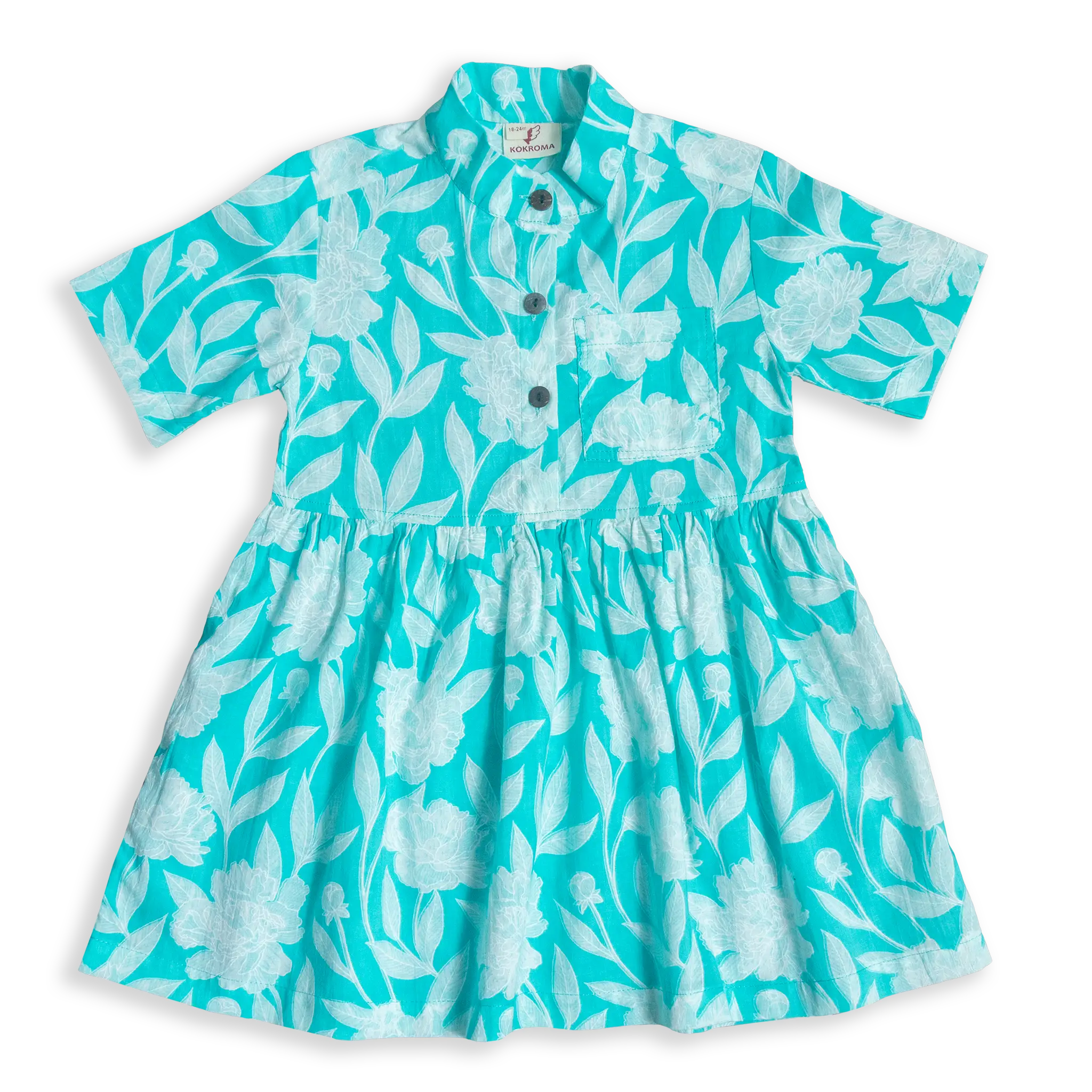 Kokroma Petal Princess Shirt Cotton Dress (1.5-5 Years)