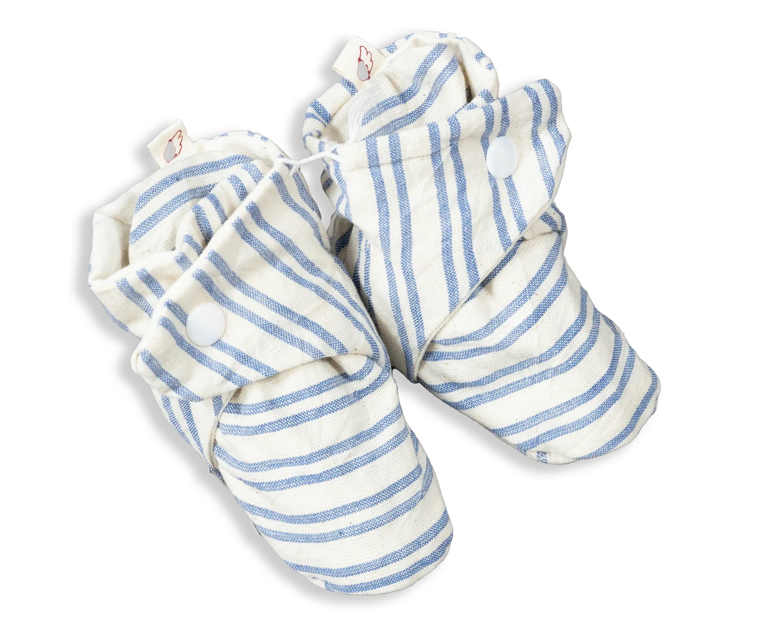 Booties are ideal to keep your newborn's feet cozy and warm. These Booties are fully lined and fastened with a snap.