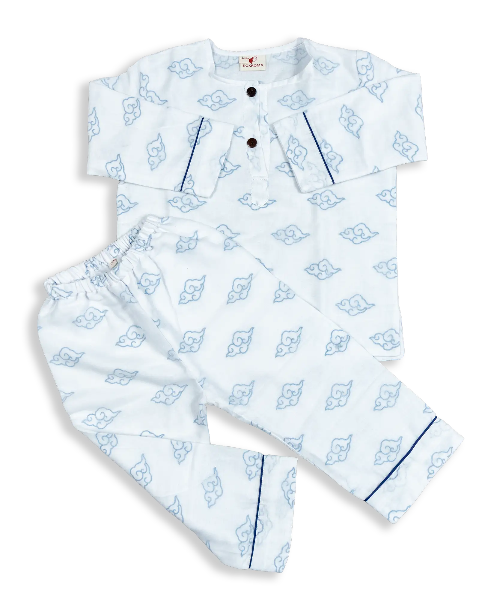 Our Mulmul Pyjamas For Girls and Boys are made with the finest cotton fabric, with 3 layers for breathability and comfort. Perfect for children of all ages, they make a great choice for a good night's sleep. Enjoy the soft, lightweight feel of our Mulmul Pyjamas for long-lasting comfort.