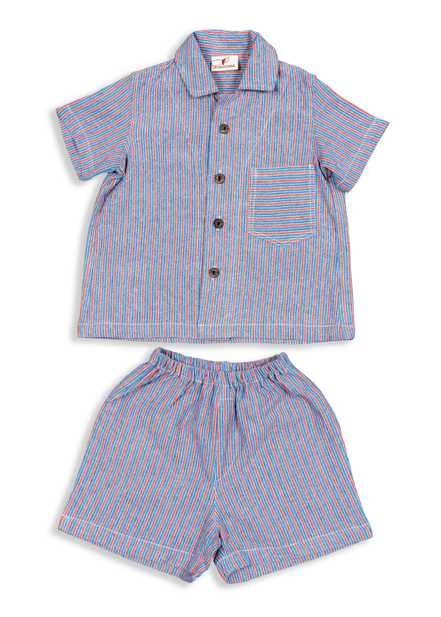 Super smart casual Short Sleeve Shirt and Shorts for keeping cool and comfortable on those hot summer days whether your child is building sandcastles on the beech or just running around the house.