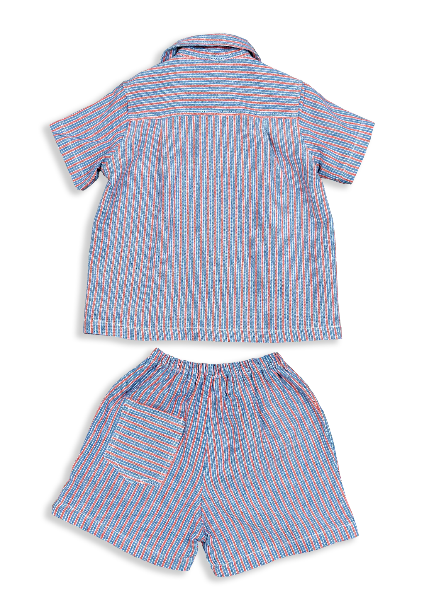 Super smart casual Short Sleeve Shirt and Shorts for keeping cool and comfortable on those hot summer days whether your child is building sandcastles on the beech or just running around the house.