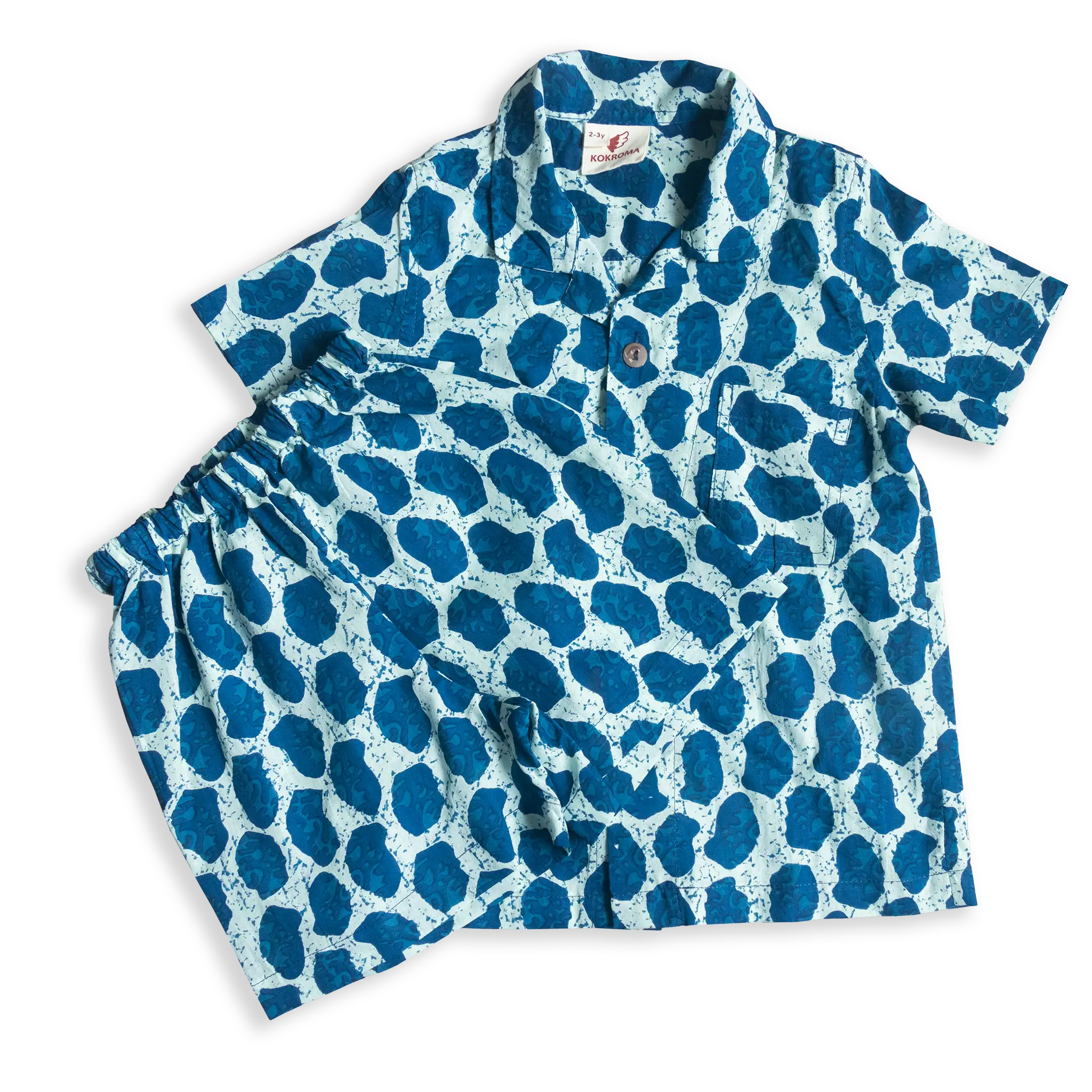 Sandcastle Set Indigo Print