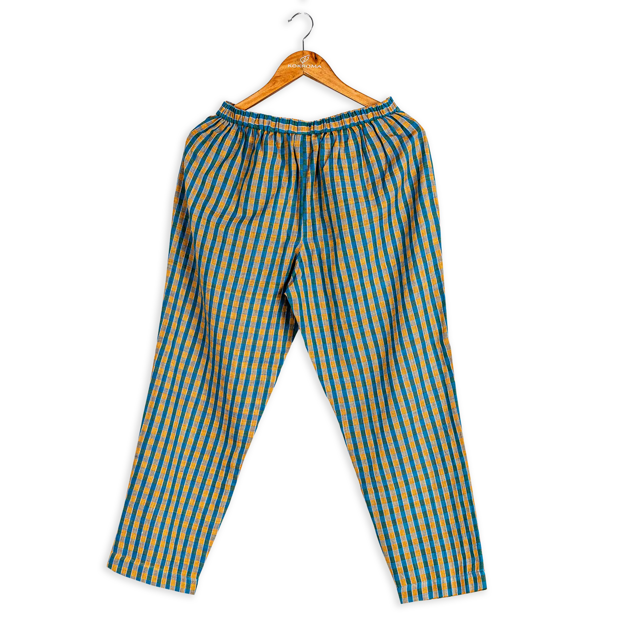 Women's Cotton Gingham Trousers