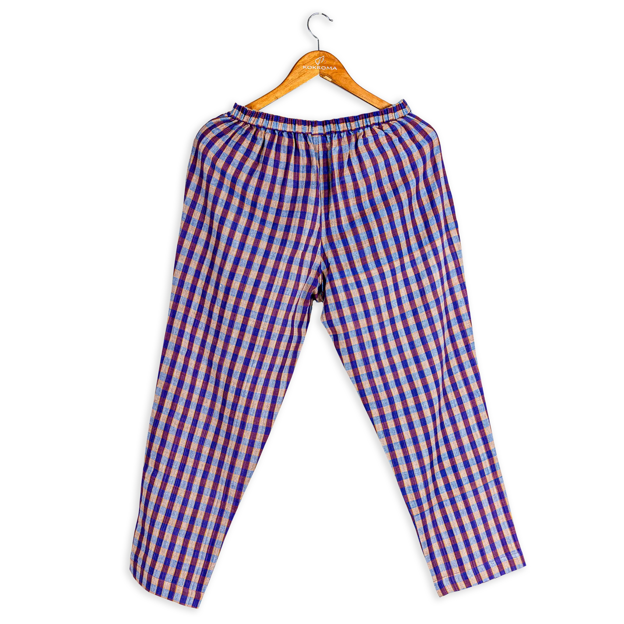 Women's Cotton Gingham Trousers