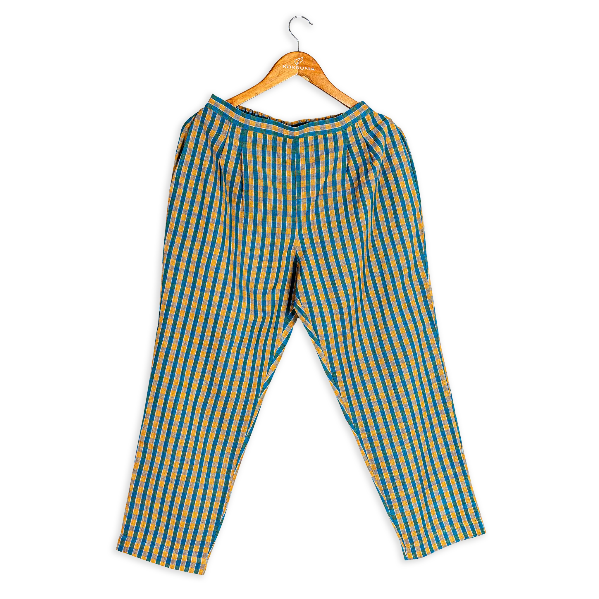 Women's Cotton Gingham Trousers