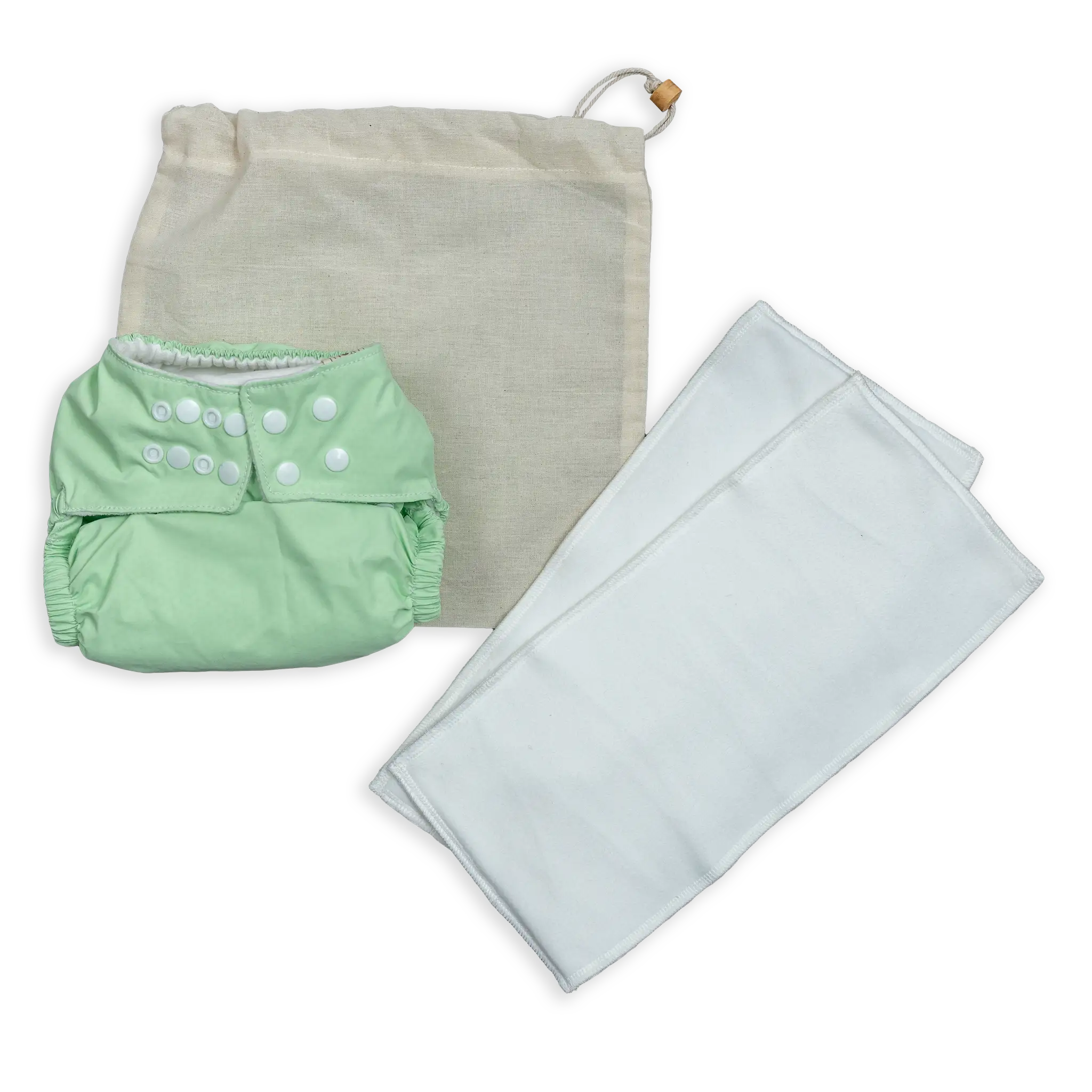 Adjustable Cloth Diaper Set with Inserts & Wet Bag | Eco-Friendly Baby Essentials (3M-3Y)