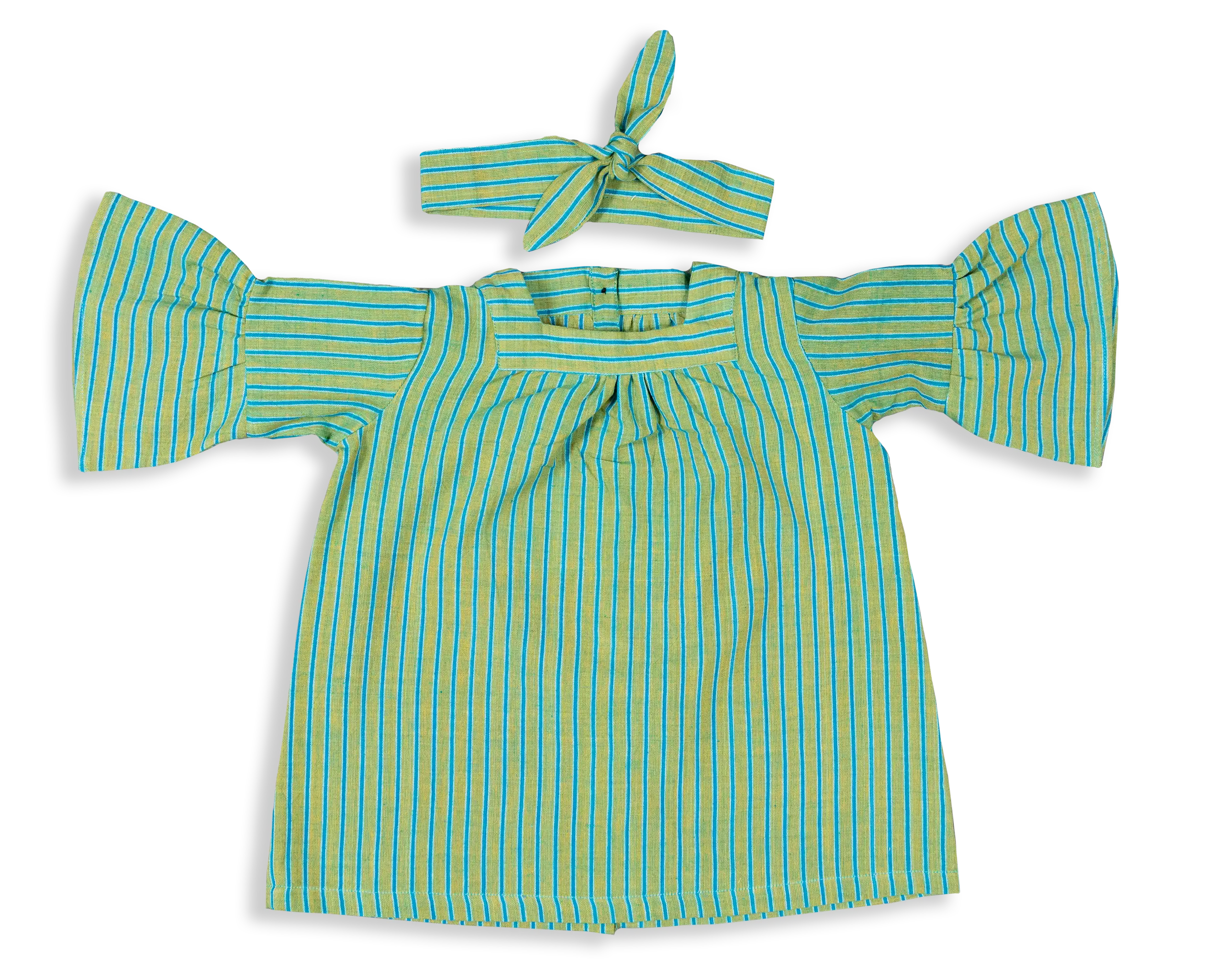 Buddies is a Tunic Style Dress that comes with mid length flared sleeves and a matching hairband. Perfect romp-around dress for those bright and breezy sunny days.